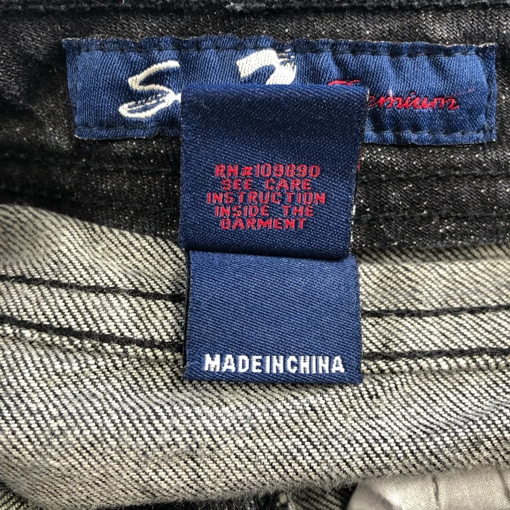 Seven7, Black Flare Jeans, Size 28 - Picture 13 of 16